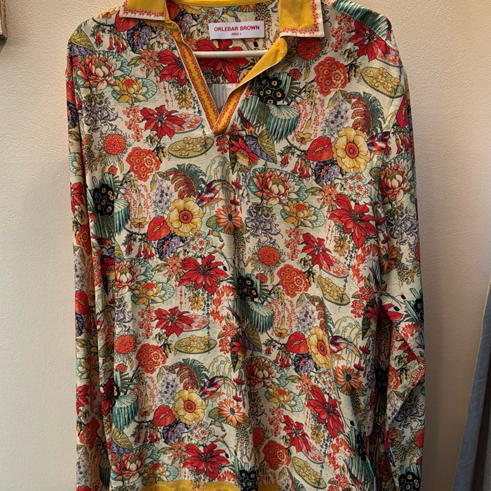 Orlebar Brown Men’s printed shirt
